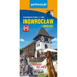 Inowrocław - laminowany plan miasta
