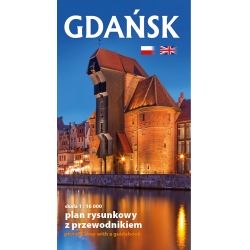 Gdańsk - plan rysunkowy z przewodnikiem