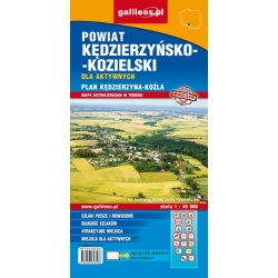 Kędzierzyn-Koźle, powiat kędzierzyńsko - kozielski dla aktywnych - mapa papierowa