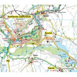 Kłodzko plan miasta - Kotlina Kłodzka - mapa papierowa