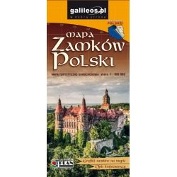 Mapa Zamków Polski - ilustrowana mapa turystyczna