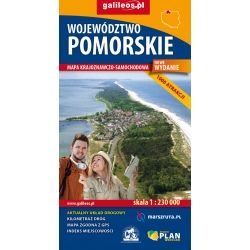 Pomorskie Województwo - mapa krajoznawczo samochodowa - mapa papierowa